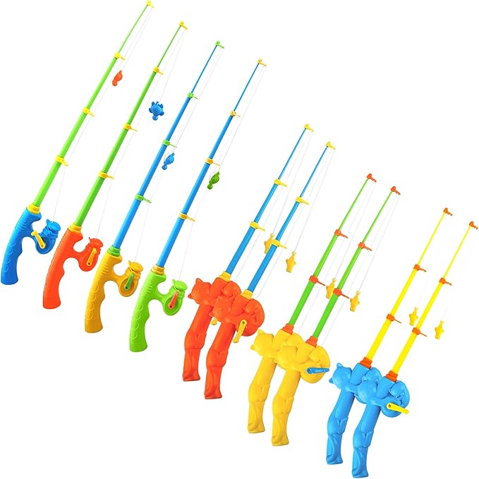 Trounistro 10 Pack Fishing Toy Pole Fishing