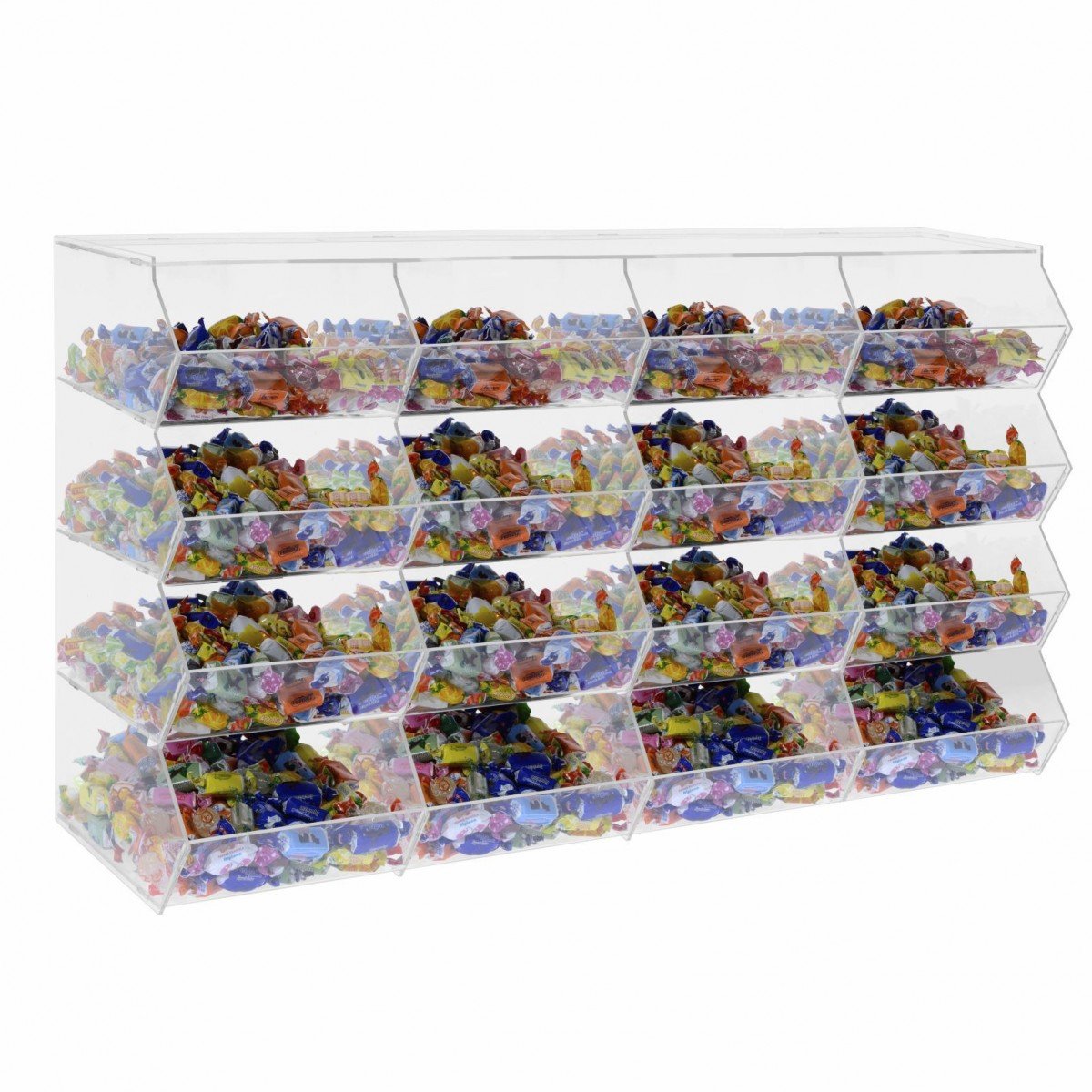 Porta Caramelle In Plexiglass Trasparente SENZA Sportello - Misure