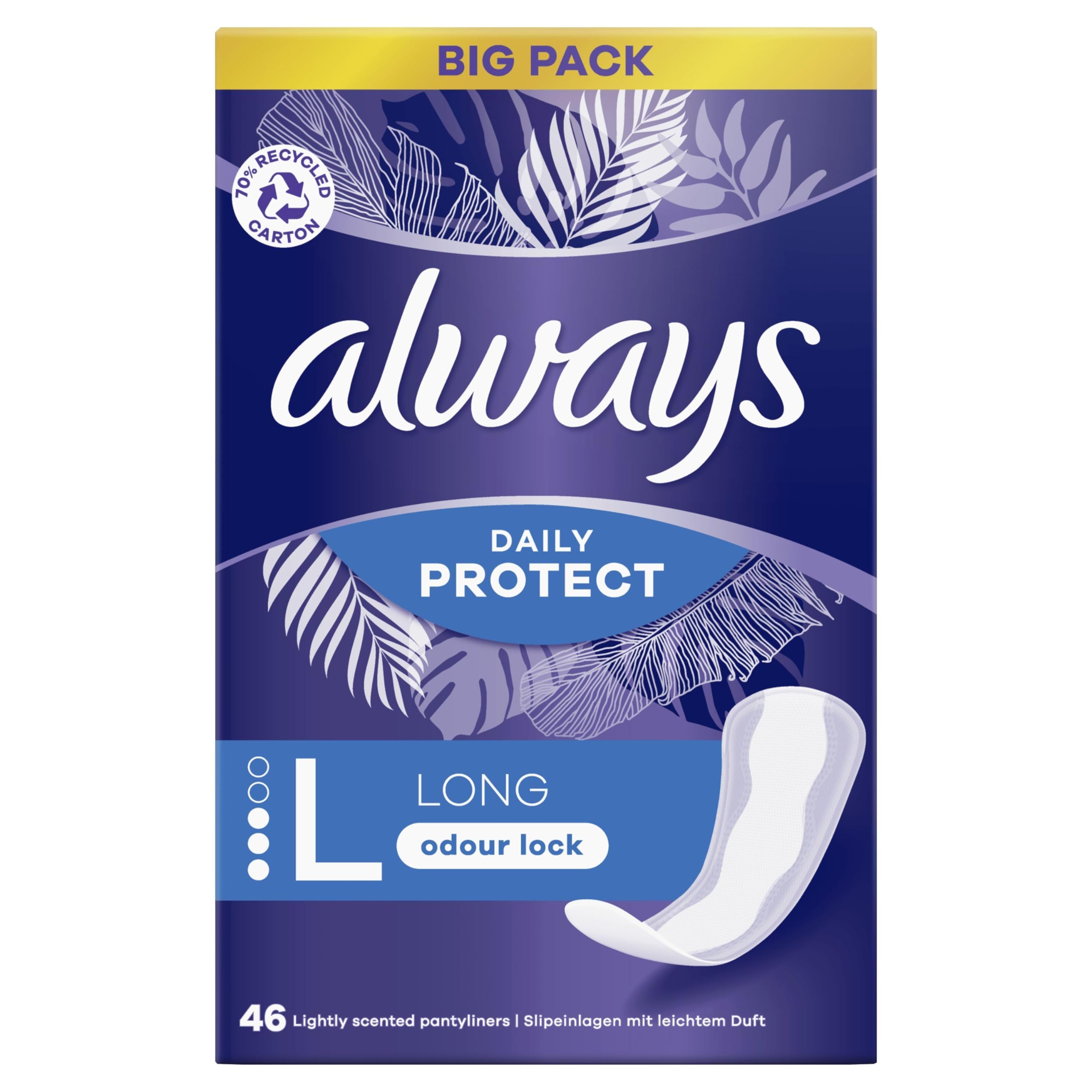 Always - Always Dailies Pantyliners Large - 46 Pieces