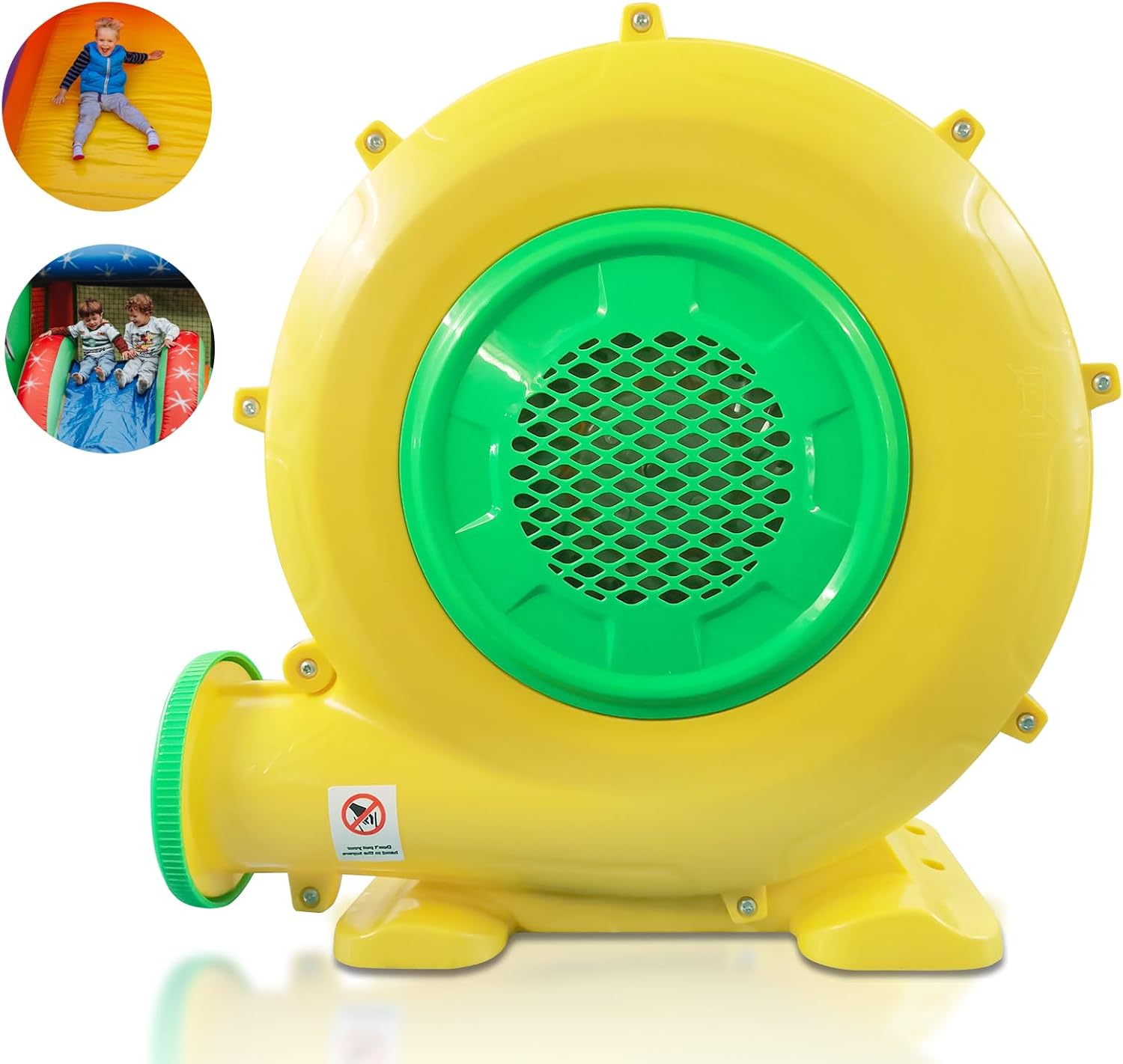 750W Air Blower, QILEBA 1HP Powerful Bounce House Blower for Inflatables, Portable Inflatable Bubble House Blower Fan Pump for Spray Booth, Bouncy Castle, Jumper, Water Slid, Blower Corded(750W)