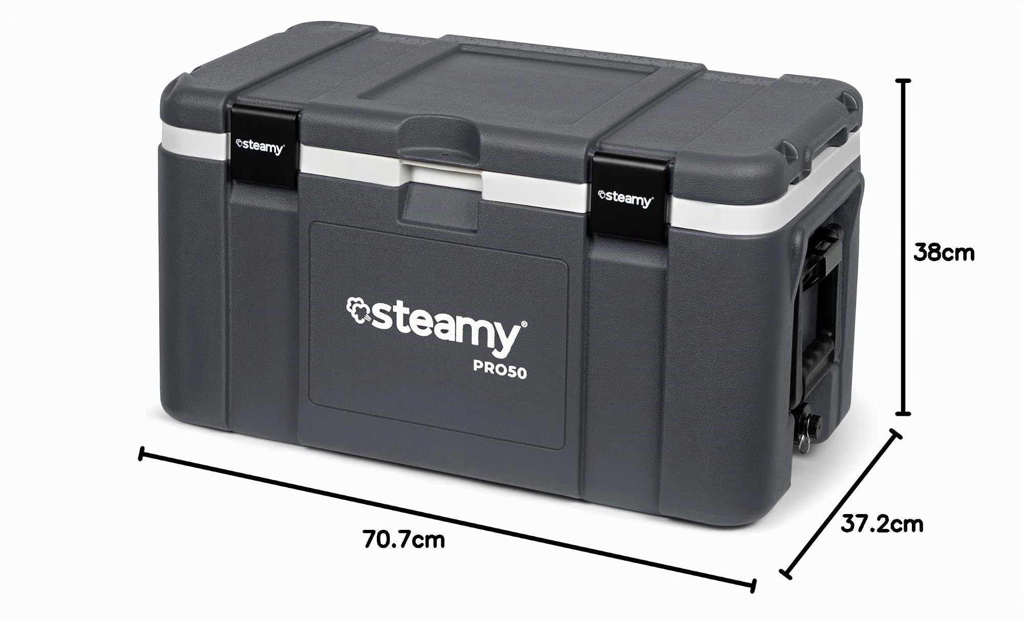 Steamy Pro 50 Kühlbox, 50 Liter, Grau
