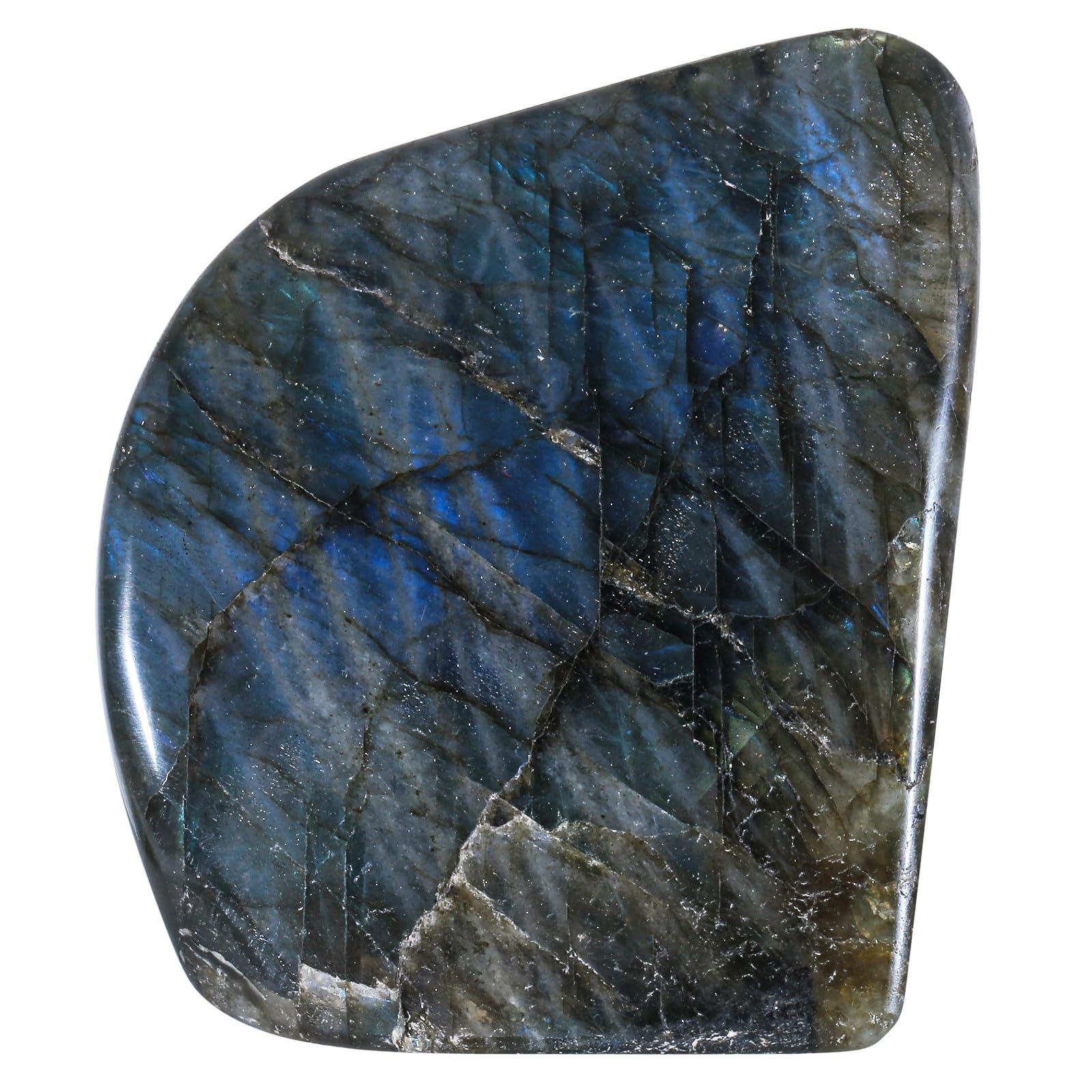 Pierre de palmier en labradorite mookaitedecor galet polie autoportante de decoration interieure