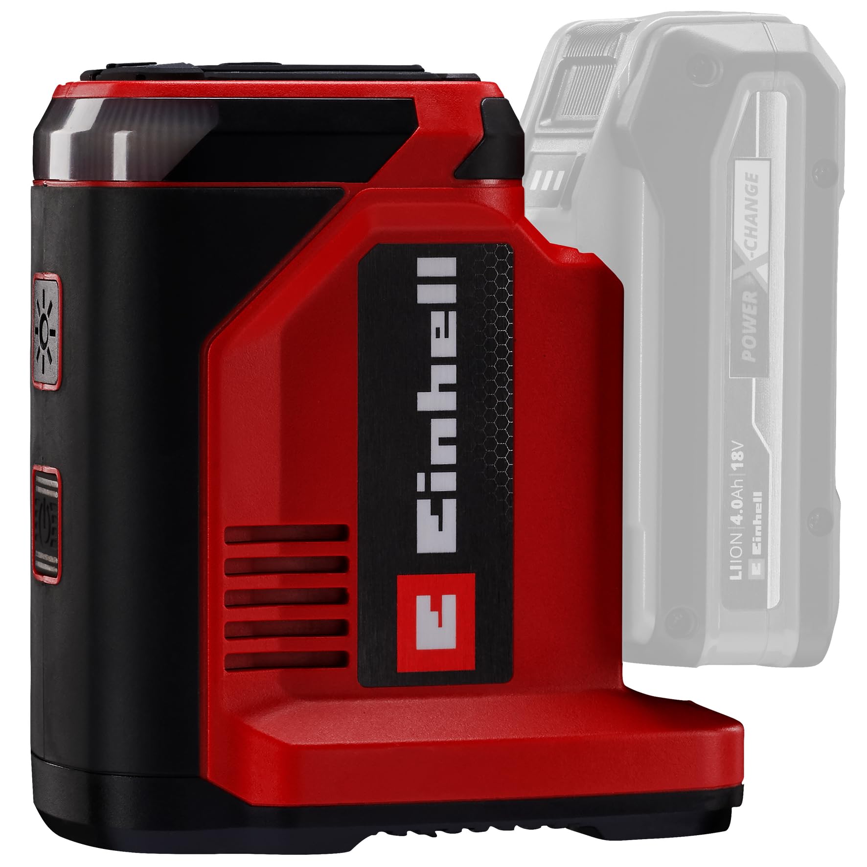 Einhell Akumulatorowa stacja energetyczna TC-ES 18/150/1 Li-Solo Power X-Change (18 V, kompaktowy falownik, złącze 230 V, złącze USB-A i USB-C-PD, bez baterii)