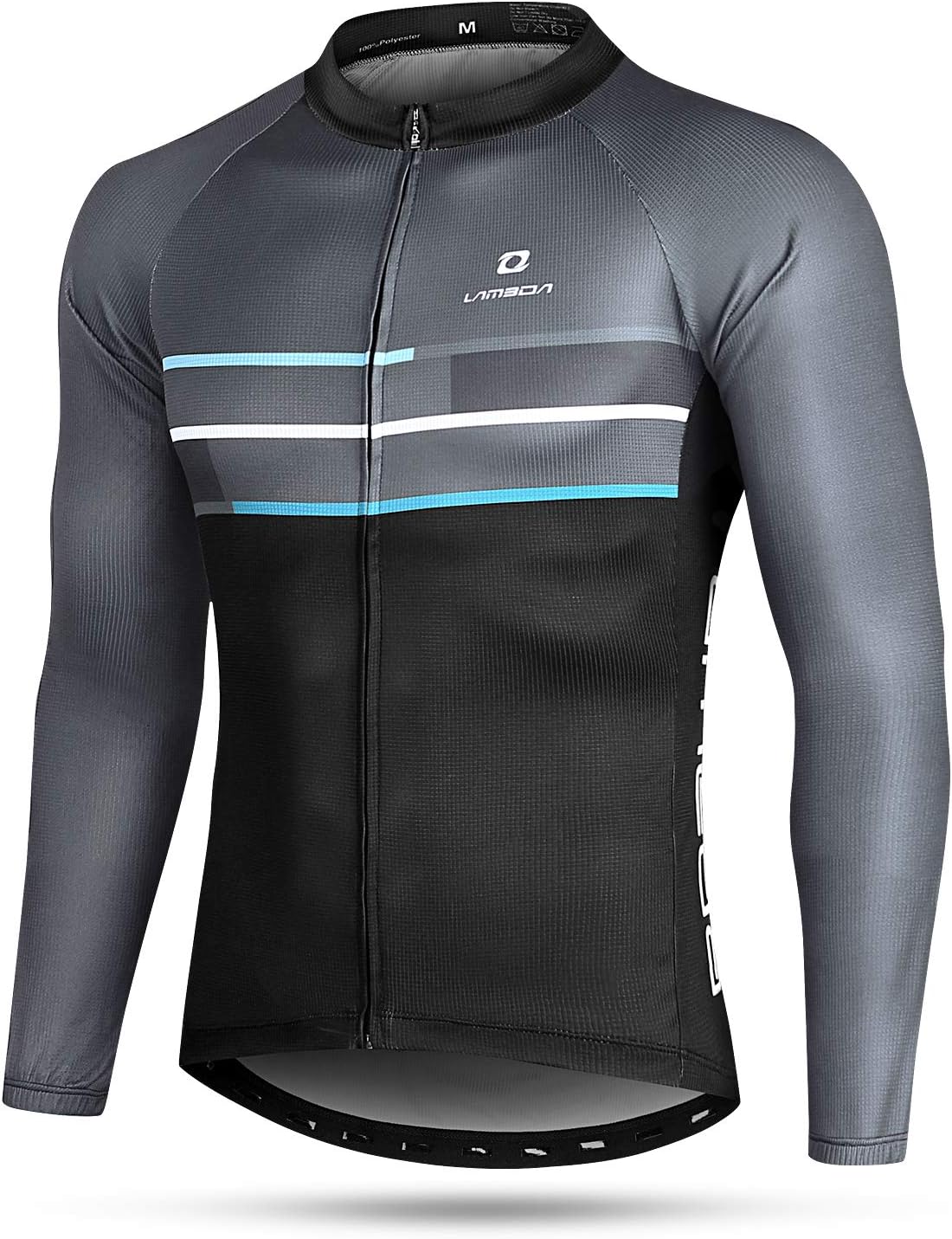 LAMEDAMen's Cycling Jerseys Long Sleeve Bike Top Lightweight Shirt Running Outdoor Sports Quick Dry Breathable Spring Autumn
