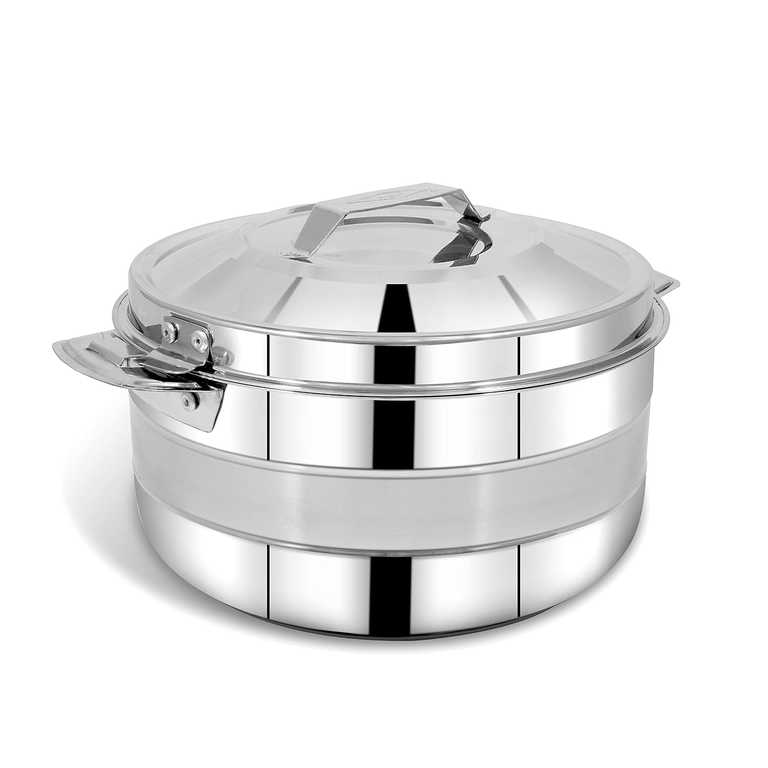 Pigeon Galaxy Stainless Steel Serving Casserole with Locking Lid, 3500 ml