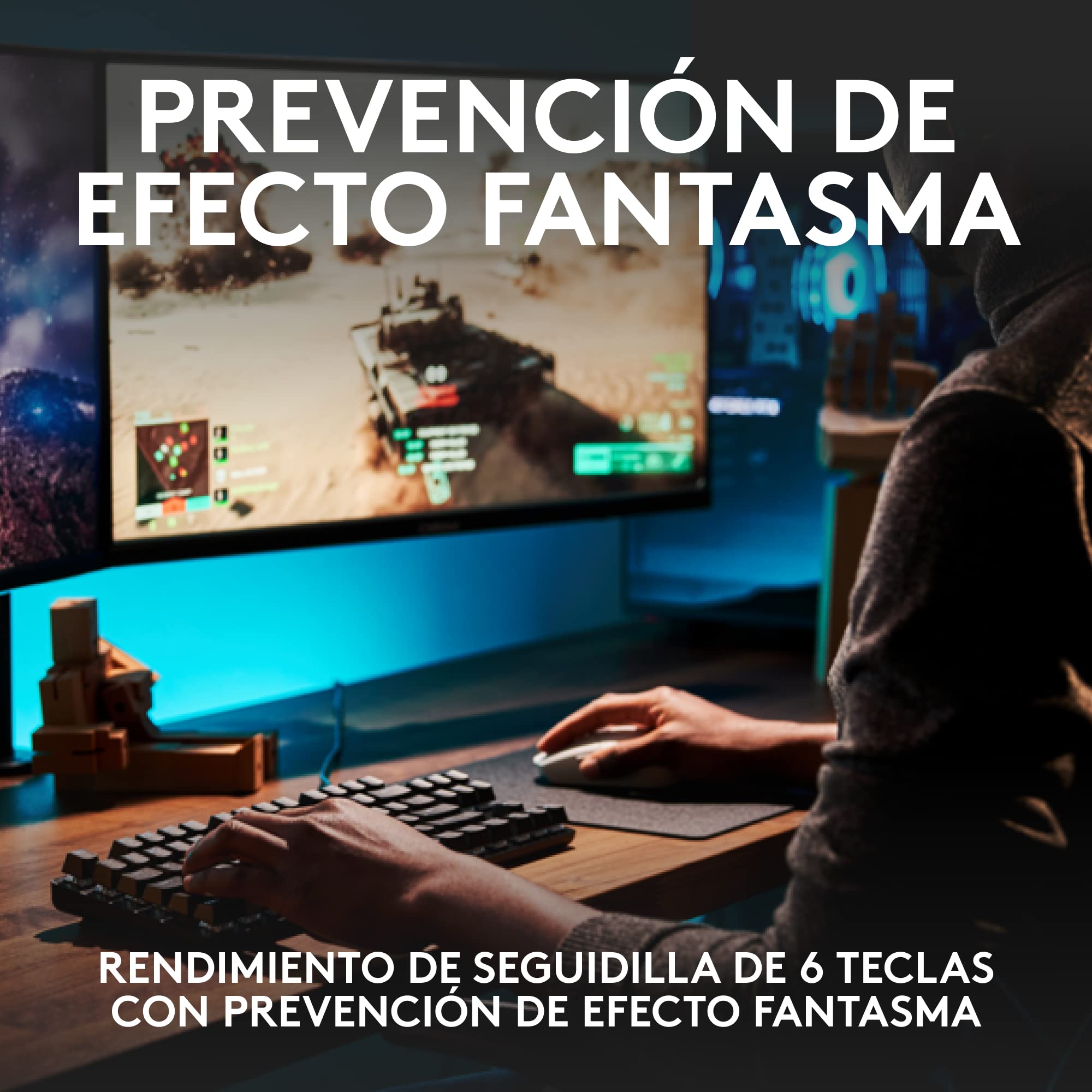 Logitech G G413 TKL SE Teclado Mecánico Gaming, Disposición QWERTY Pan Nordic, Táctil - Negro