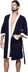 Haseil Turkish Coton peignoir Waffle Kimono Terry Cloth Hotel Spa Robes pour homme