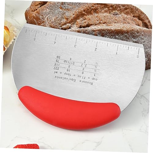 Miniatura 6 de Cortador de masa raspador de masa de grado alimenticio, cortador de masa con báscula de acero inoxidable