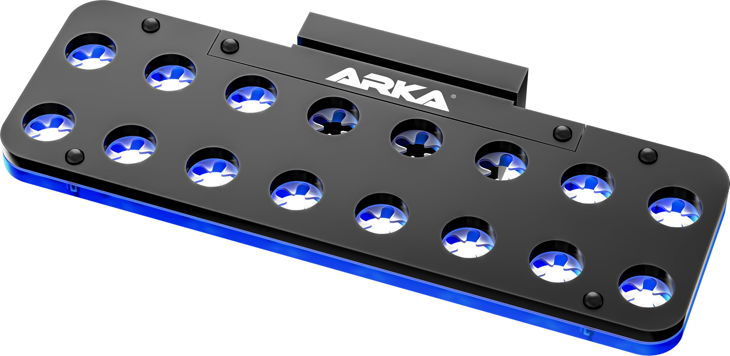 ARKA Support pour Boutures de Coraux 16 Trous - myReef Frag Rack Aimanté | pour plugs récifaux et boutures, fixation magnétique, support de culture, élevage et croissance des coraux, eau de mer