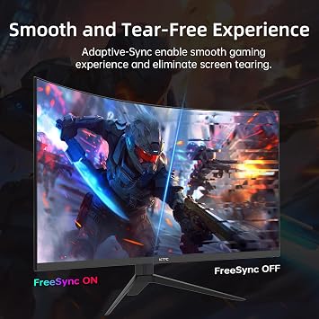 KTC 32 Inch 240Hz Curved Gaming Monitor, FHD 1500R HDR PC Monitor, H32S17F