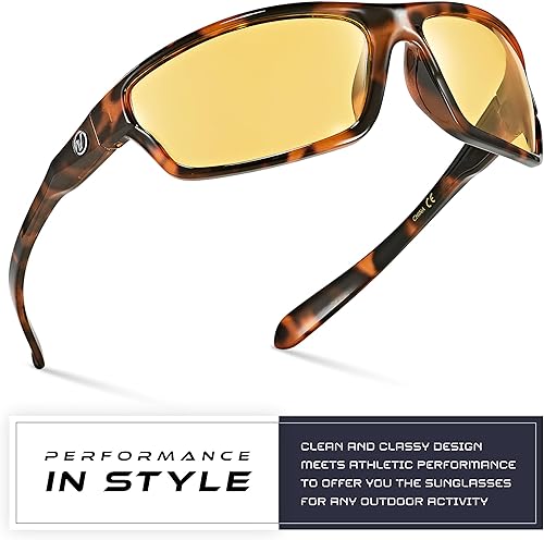 Miniatura 260 de Nitrogen - Gafas de sol deportivas polarizadas envolventes para hombre y mujer, UV400, para conducir, pescar, correr, andar en bicicleta, gafas