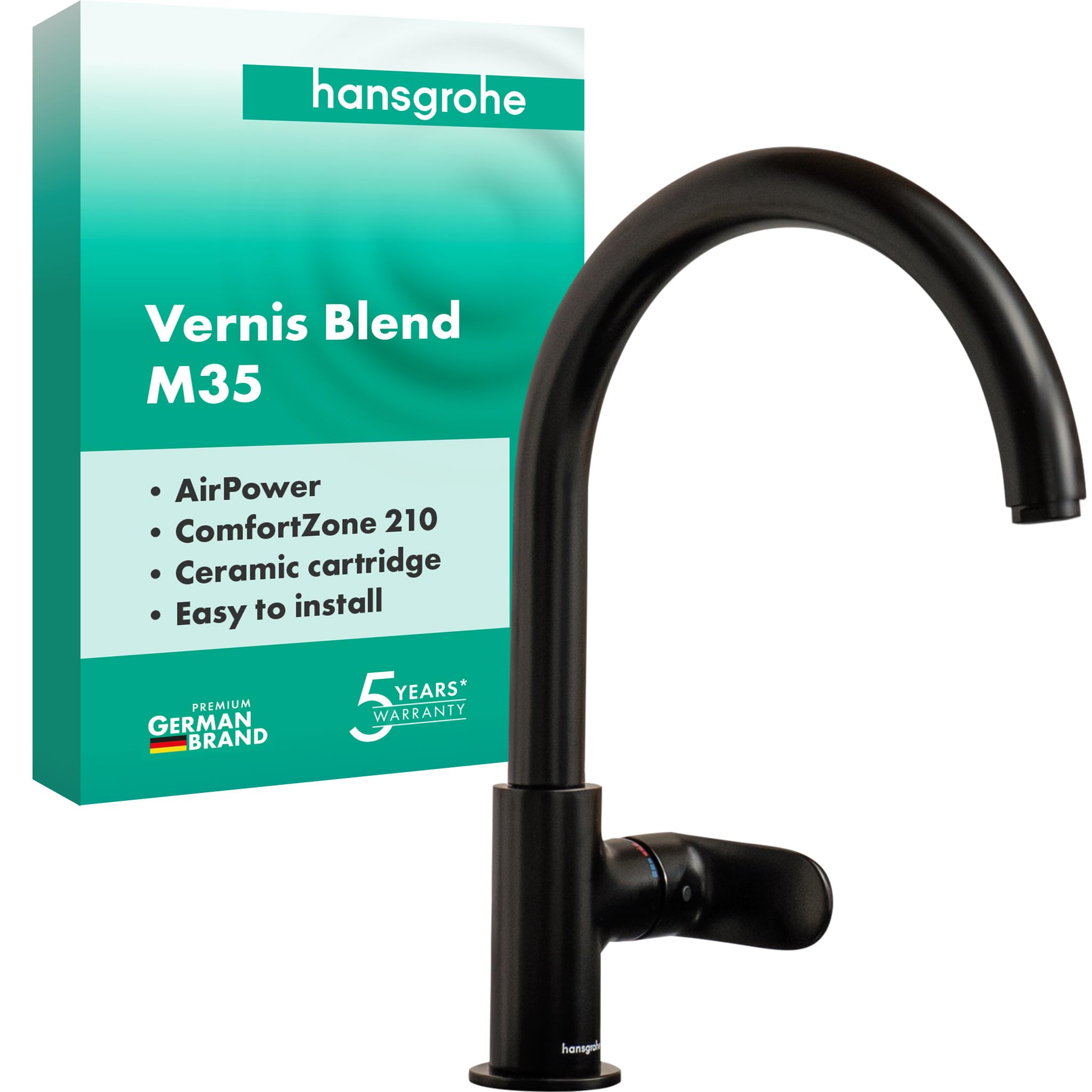 Hansgrohe Vernis Shape M35 ééngreeps keukenmengkraan met 71871670 - Vergelijk prijzen