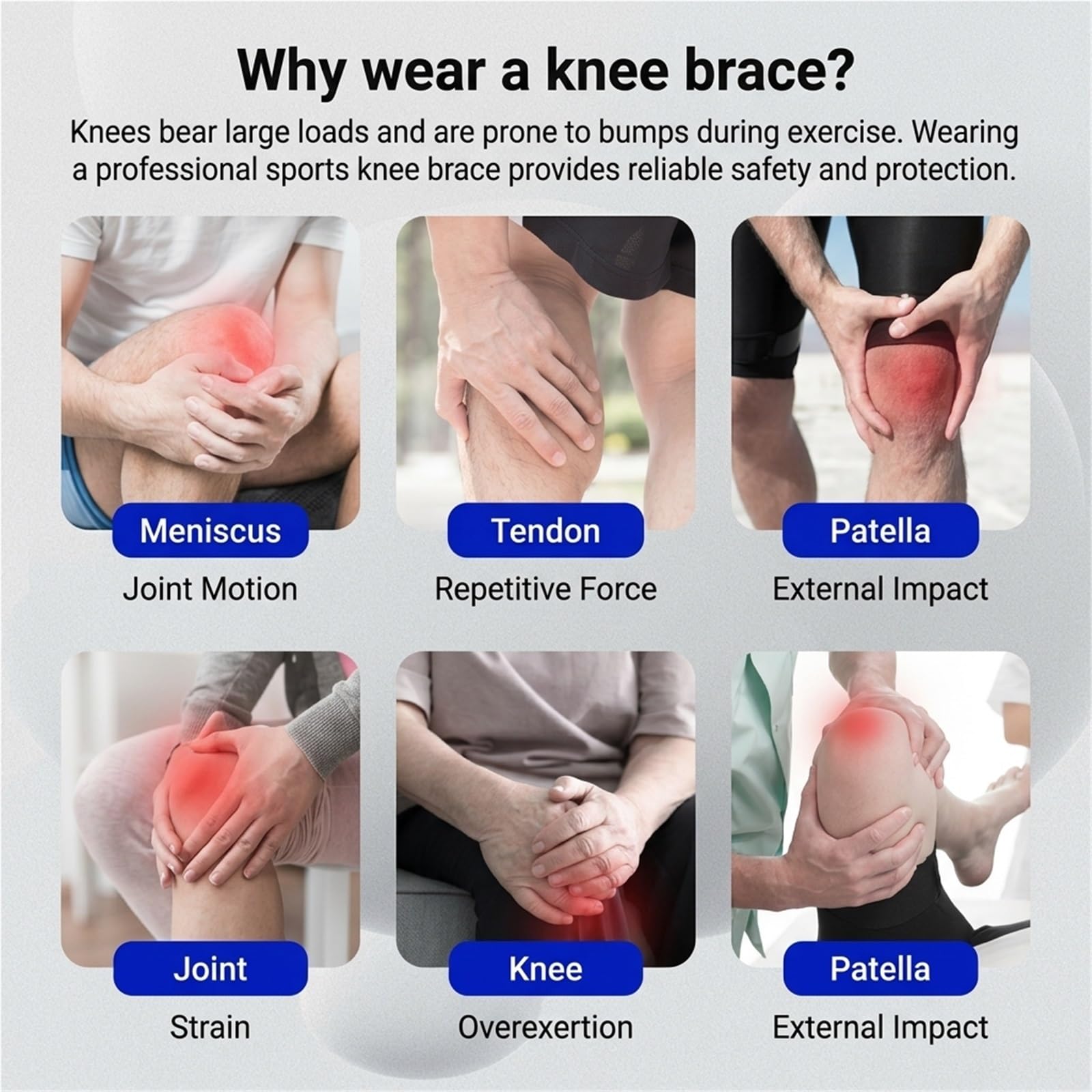 Rodillera de compresión transpirable de neopreno para alivio del dolor articular, soporte deportivo para correr, gimnasio, recuperación de lesiones, protector de rodilla para hombres y mujeres (v