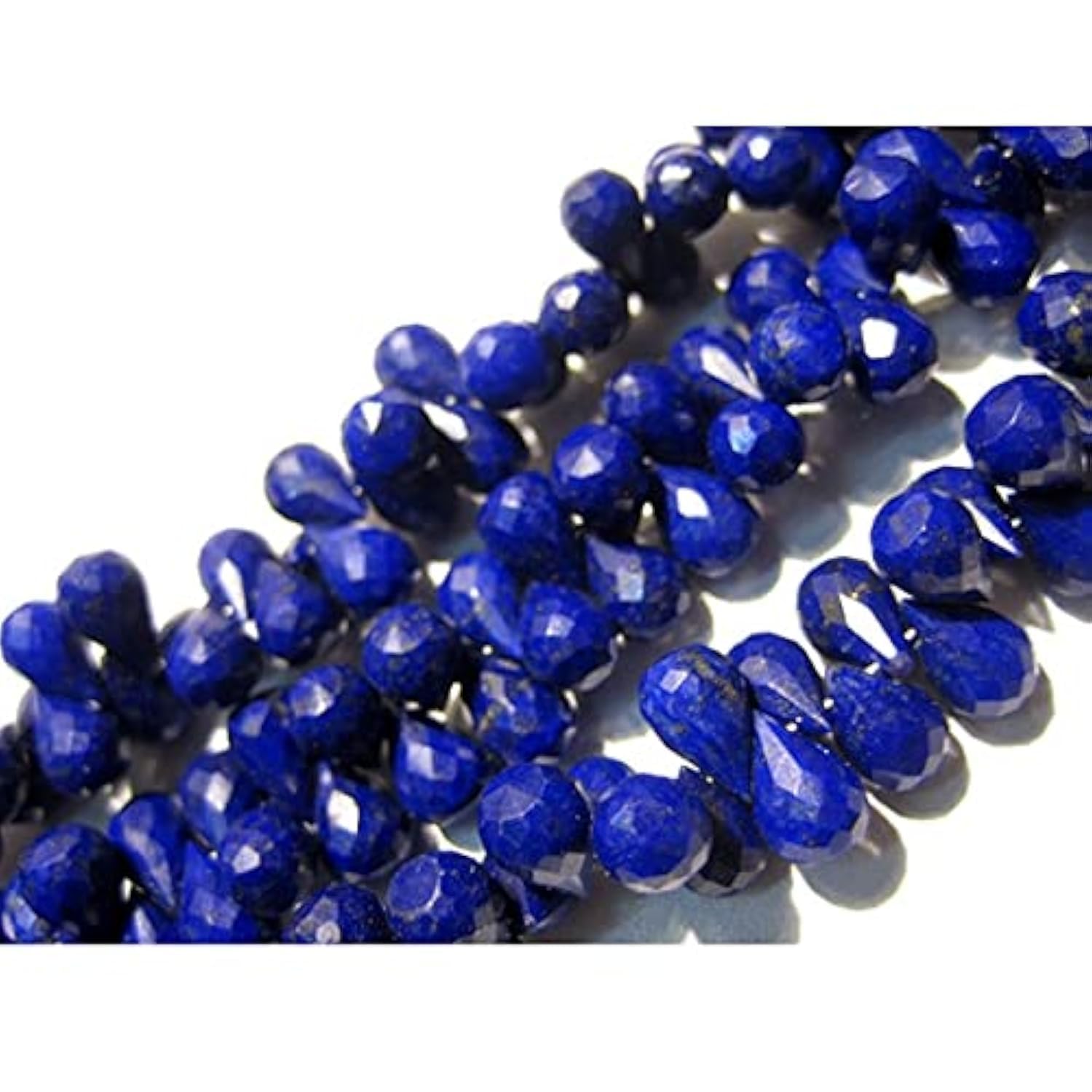 Lapis-lazuli perles naturelles en larme pour éviter les pierres ternes en bijouterie