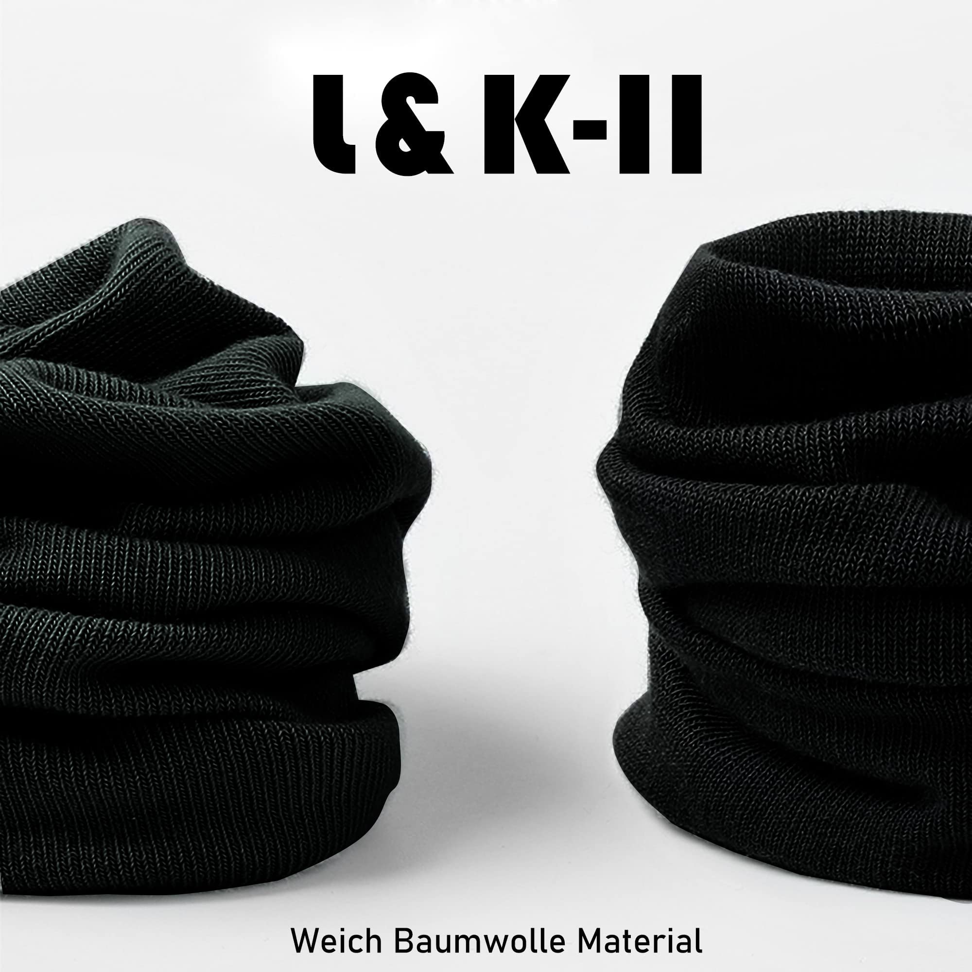L&K-II 12/24 paia di calze da ginnastica donna/uomo calzini corti piedini in cotone traspirante in nero bianco e grigio 92201VA