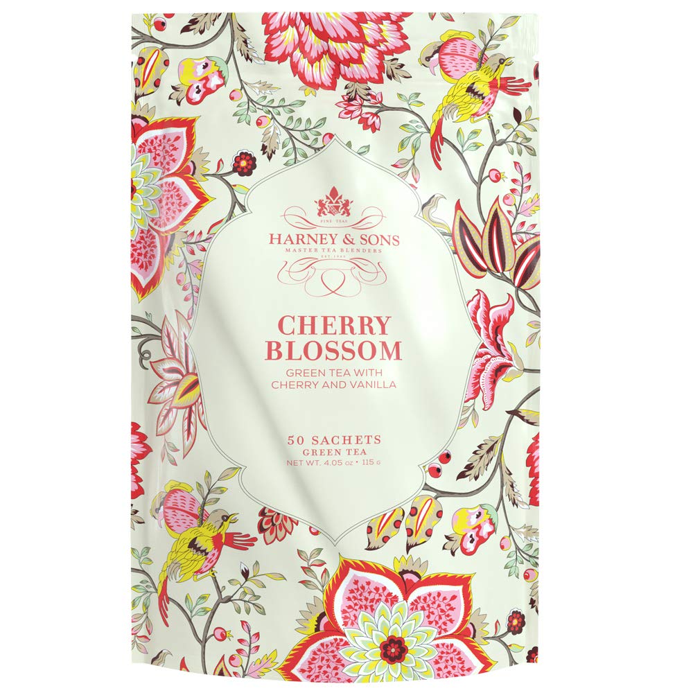 Buy Harney & Sons Cherry Blossom, 50 Sachets of Green Tea w/Cherry and