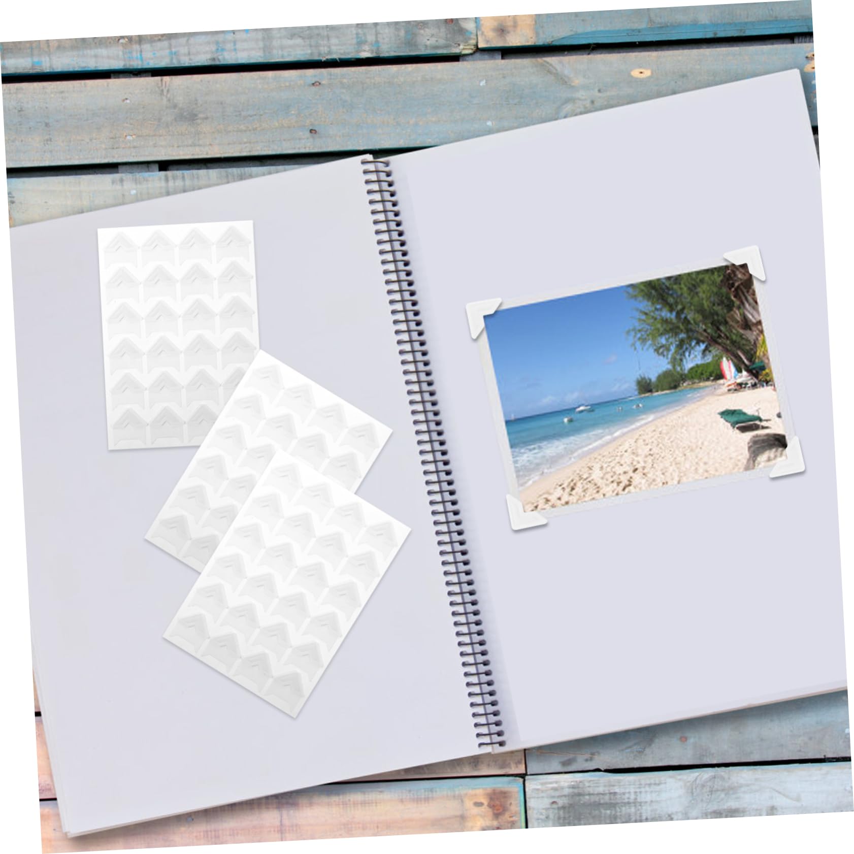 SEWACC 50hojas Esquinas De Autoadhesivas De Unidades Para Álbumes De y Proyectos De Manualidades Decoración De y Scrapbook
