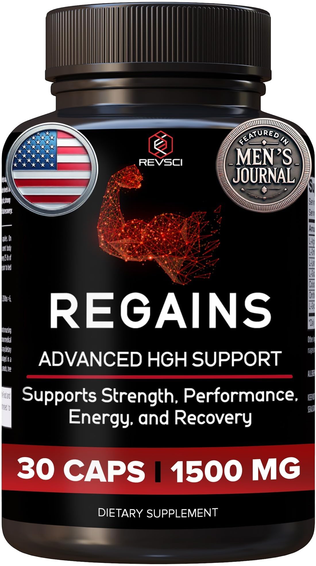 HGH Supplements for Men & Women - Regains Natural Anabolic Muscle Growth Building & Human Growth Hormone for Men, Muscle Builder for Men, Muscle Recovery Post Workout Supplement, 30 Protein Pills