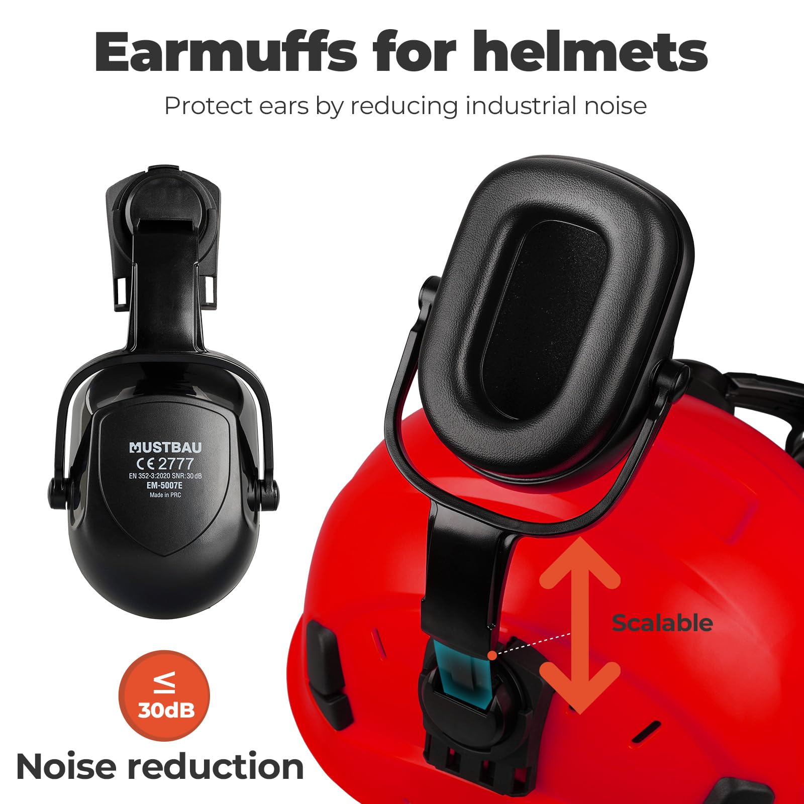 Casco de Seguridad para Motosierra, Casco de Protección con Orejeras y Visera de Malla, 53 a 63cm Diadema Ajustable Adecuado para Silvicultura, Obras, Trabajo