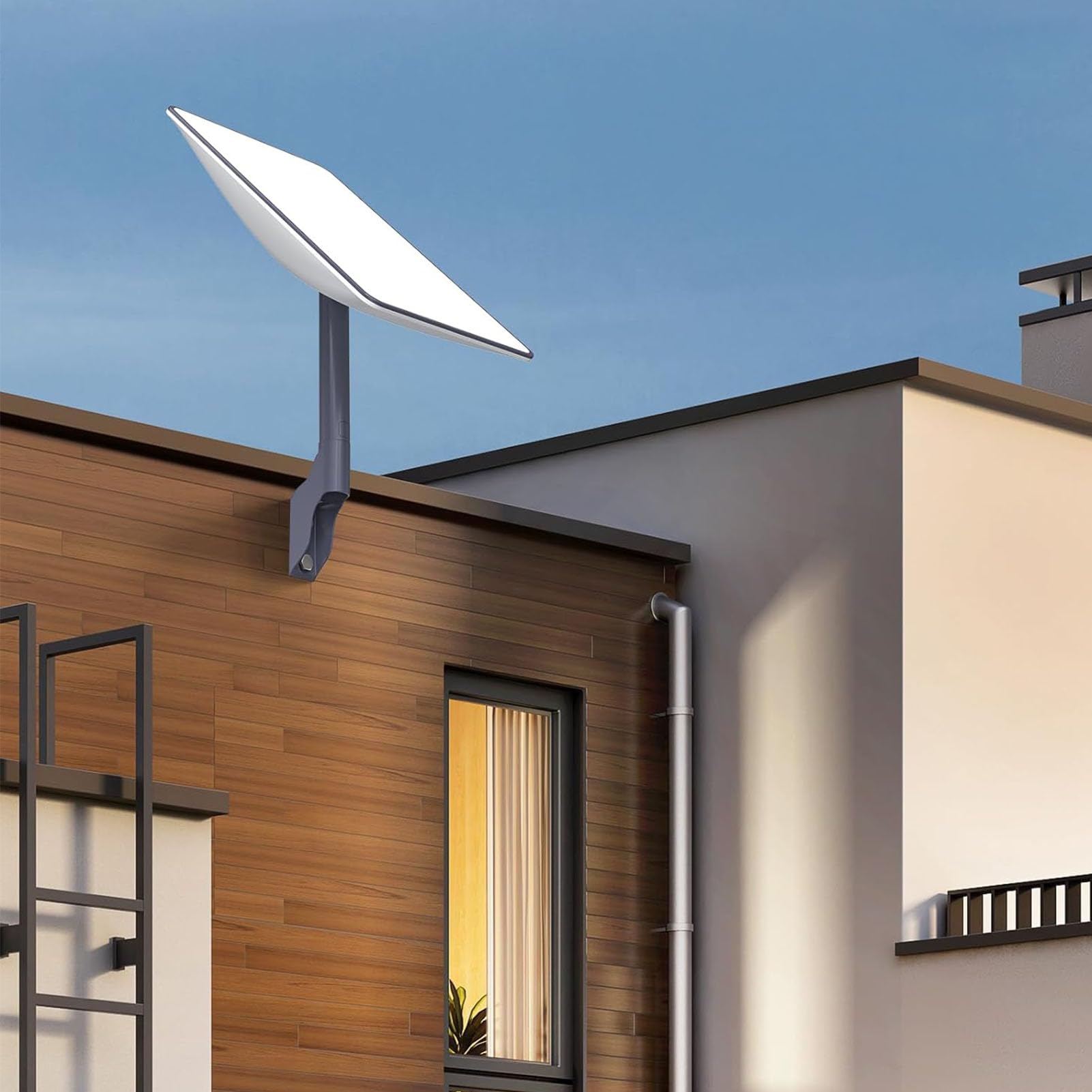 Aleación de Aluminio de Montaje en Pared Corto para Antena Parabólica Accionada Estándar Antena Parabólica de Alto Rendimiento: Montaje en Techo Liviano para el Hogar y Las Escuelas