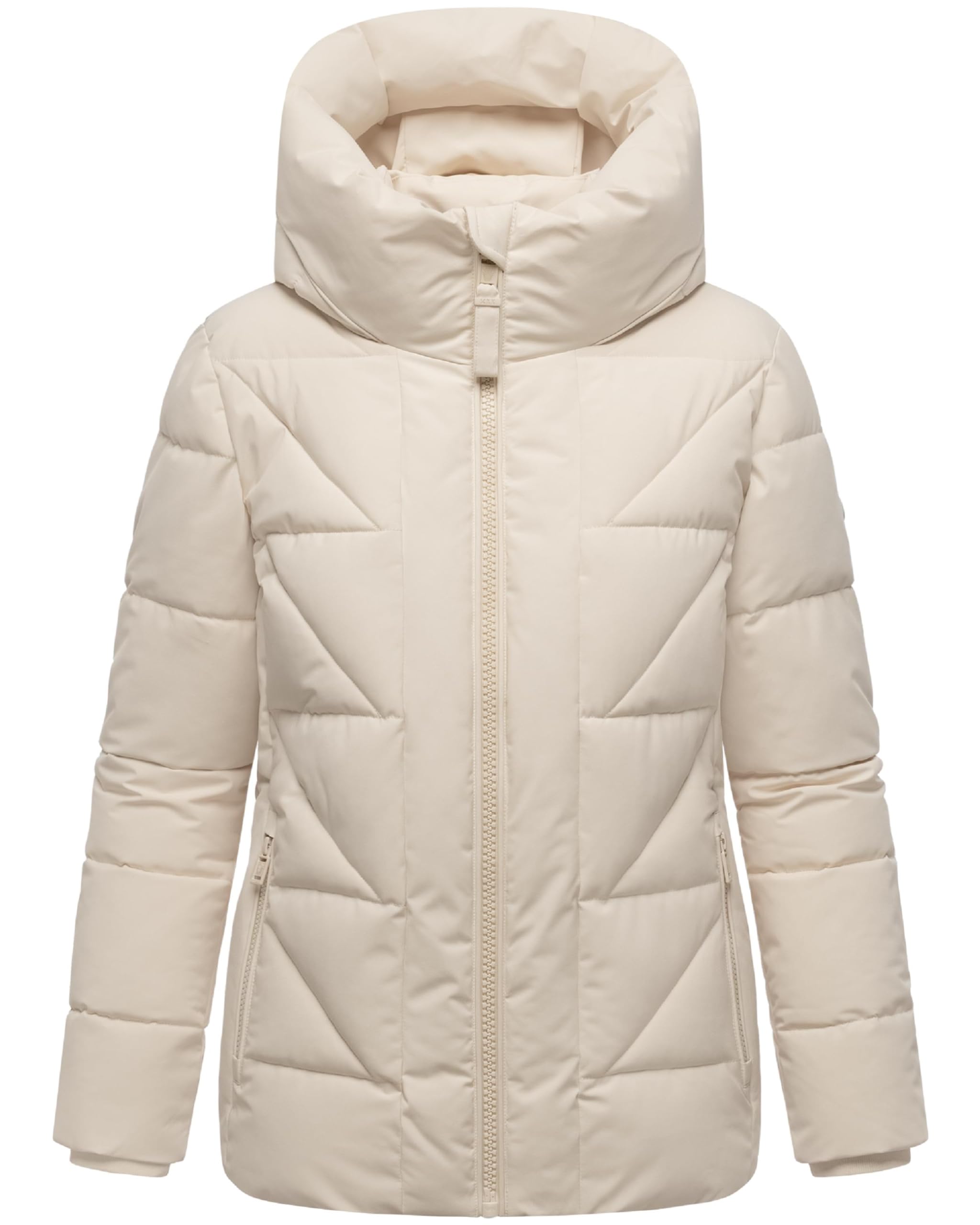 MARIKOO Damen Winterjacke warme Steppjacke Winterjacke mit Raffinierter Steppung Kuschelnasee 16 XS-5XL