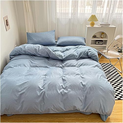 Bed, ImstAm Bedding Set Skin Friendly Fabric Quilt Cover Set Single Double Solid Color Duvet Cover Set Bed, ImstAm Bedding Set Skin Friendly Fabric Quilt Cover Set Single Double Solid Color Duvet Cover Set