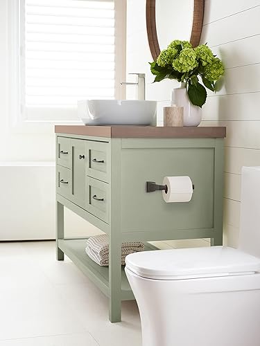 Vista 120 de Amerock BH36034CZ Toallero de bronce champán Toallero de 24 pulgadas (24.016 in) Revitalize Toallero de baño Accesorios de baño