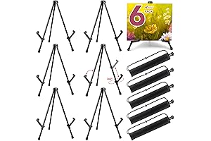 AROIC 6-Pack 14-Inch Tabletop Easel Stand for Display