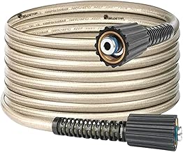 Fieldstar Premium Golden Pressure Washer Hose Pipe Upto 3500 Psi Molded Pipe (8 metre SUITABLE for STARQ, VANTRO, AIMEX, GAOCHENG, AGARO, SHAKTI) 8 metre