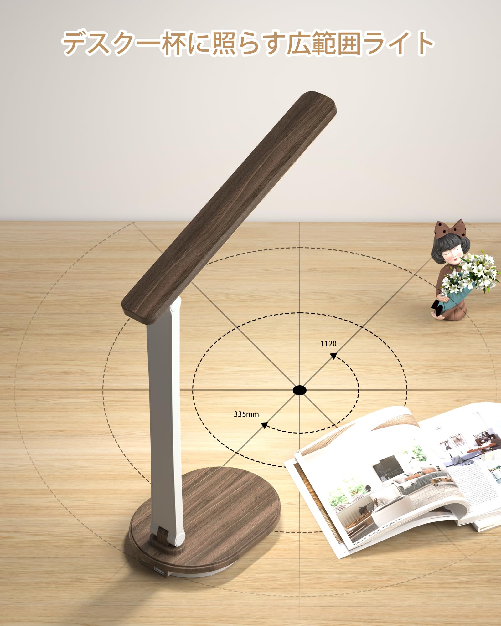 Amazon.co.jp: 【2025新登場木目調・充電式両用】スタンドライト