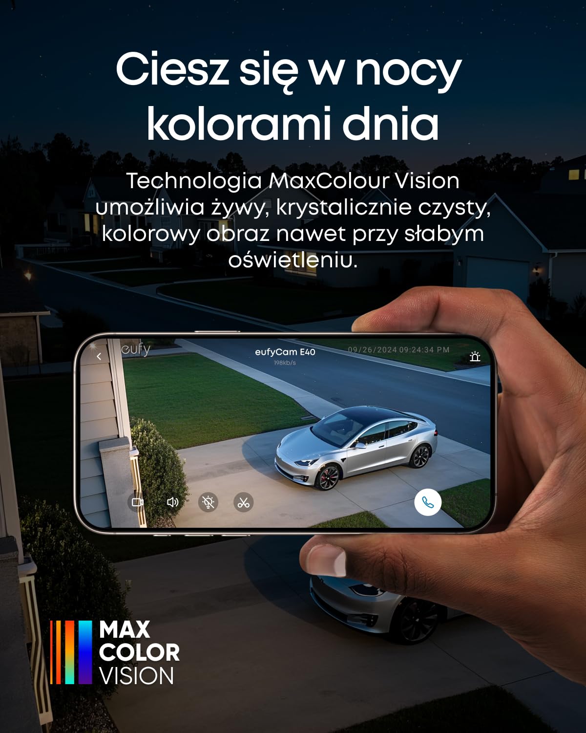 eufy Security eufyCam E40 Dodatkowa kamera Solar, na zewnątrz, bezprzewodowa, ciągłe zasilanie, rozdzielczość 2K, kamera bezpieczeństwa domowego (Dwie kamery)
