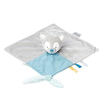 Nattou- Pupazzetto Fazzoletto Tiloo Il Lupo, Compagno dalla Nascita, 27 x 27 cm, Grande, 498128