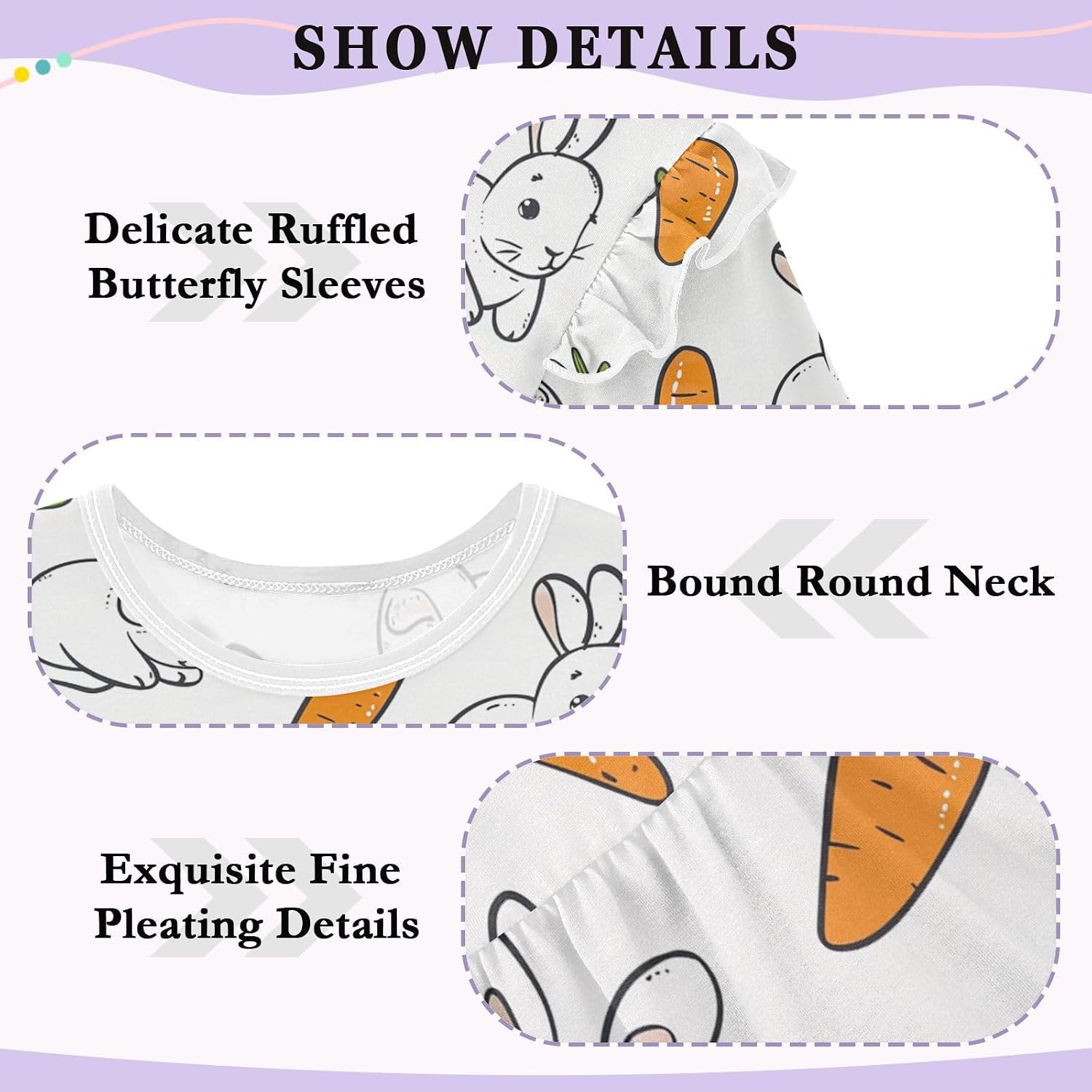 visesunny Toddler Clothes for Girls Stinky Rabbit Carrot Long Sleeve Fall Shirts Cotton Top with Ruffle Collar