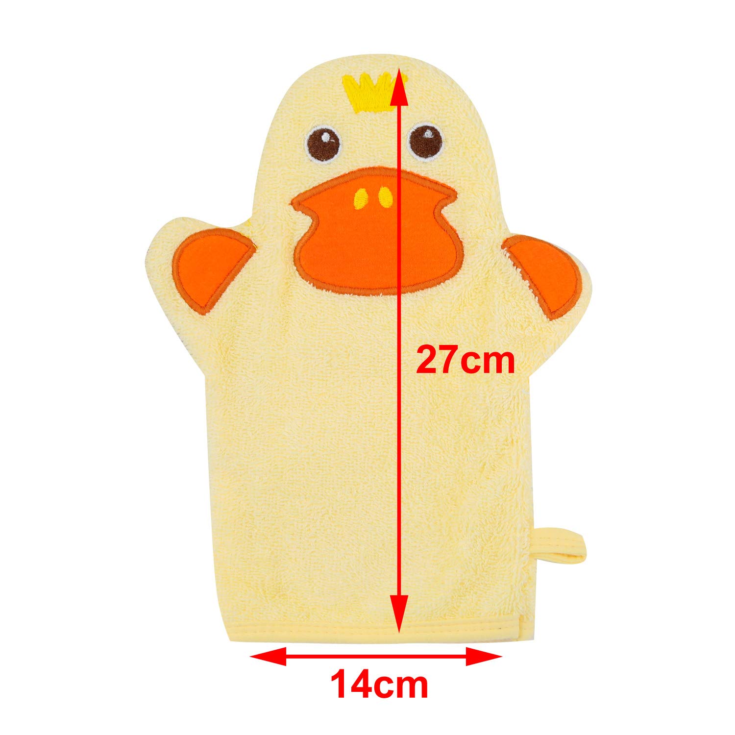 Baby Bath Mitt Ducky Puppet Washcloths Kids Wash Gloves Bath Sponge Body Scrub for Toddler : Baby