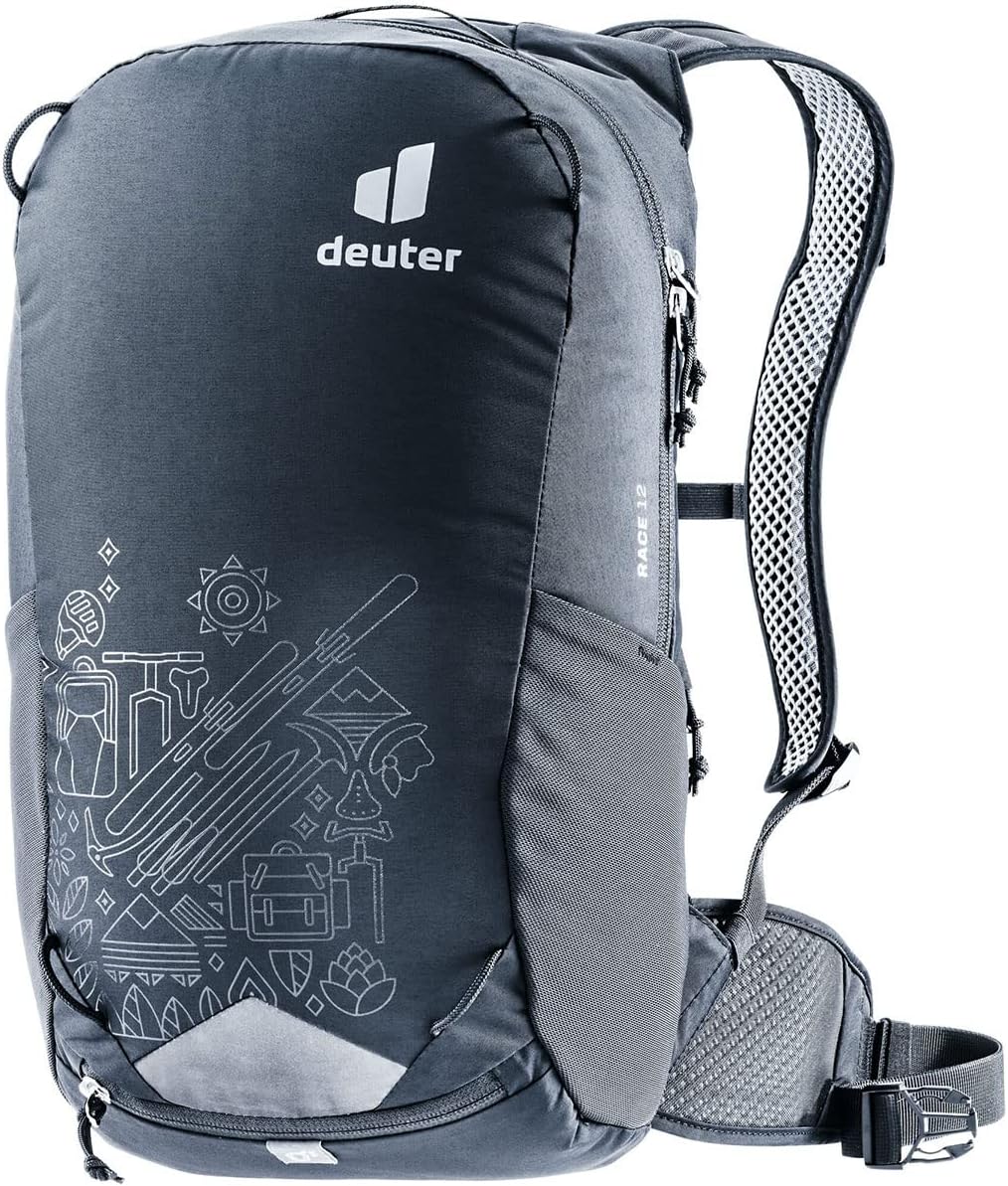 deuter Unisex Race 12 Bicycle Backpack (Pack of 1), black, One Size, Backpack