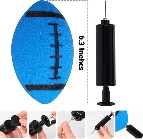 Miniatura 8 de Shindel 6 mini fútbol inflable, fútbol pequeño con bomba de 6.3 pulgadas, juguetes de pelota para niños, juegos de interiores y exteriores,