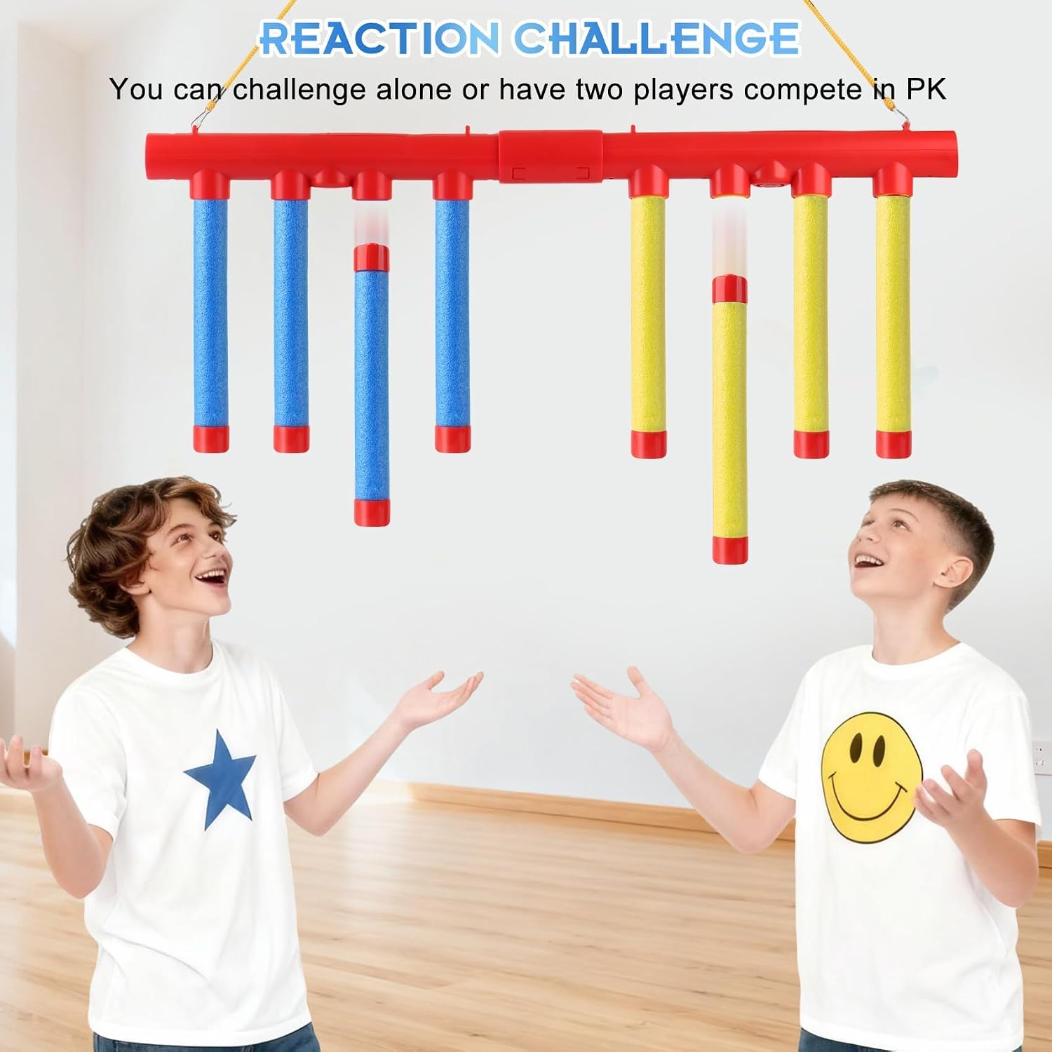 Reflex Drop Sticks Game, Hand Eye Coordination Toys & Speed Challenge Game | Reaction time training, Remote Control, 3 Adjustable Speed Modes, Solo/Dual Play, Falling Drop Sticks Game for Kids & Adults