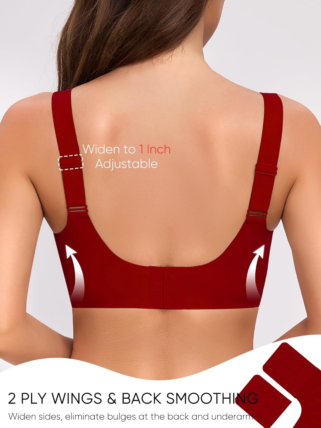 Gailife Crossover Bras for Women No Underwire Wireless Bralettes Seamless Supportive T Shirt Everyday Bras - Image 5