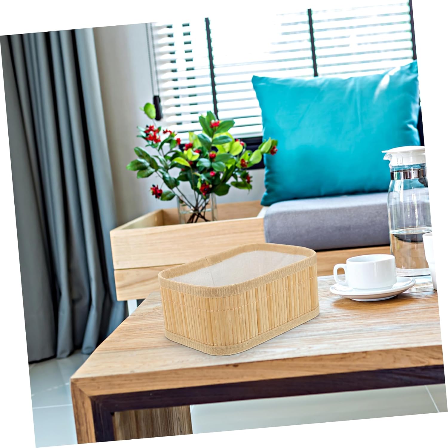 3pcs Multi-purpose Bamboo Storage Baskets Set Hand-woven Organizer for Cosmetics Toys Snacks Clothing Lightweight Portable Eco-friendly Design