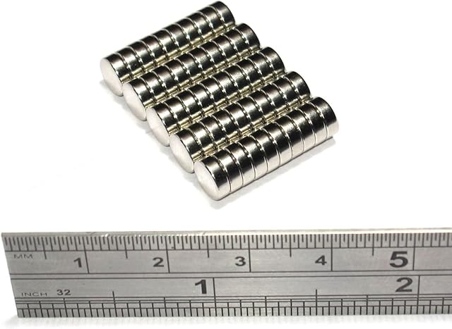 Spider Magnetics Ltd 50 Strong N52 Grade Magnets 6X2 mm Neodymium Craft Disc 6mm Dia X 2mm Fridge Reborn Magic Models