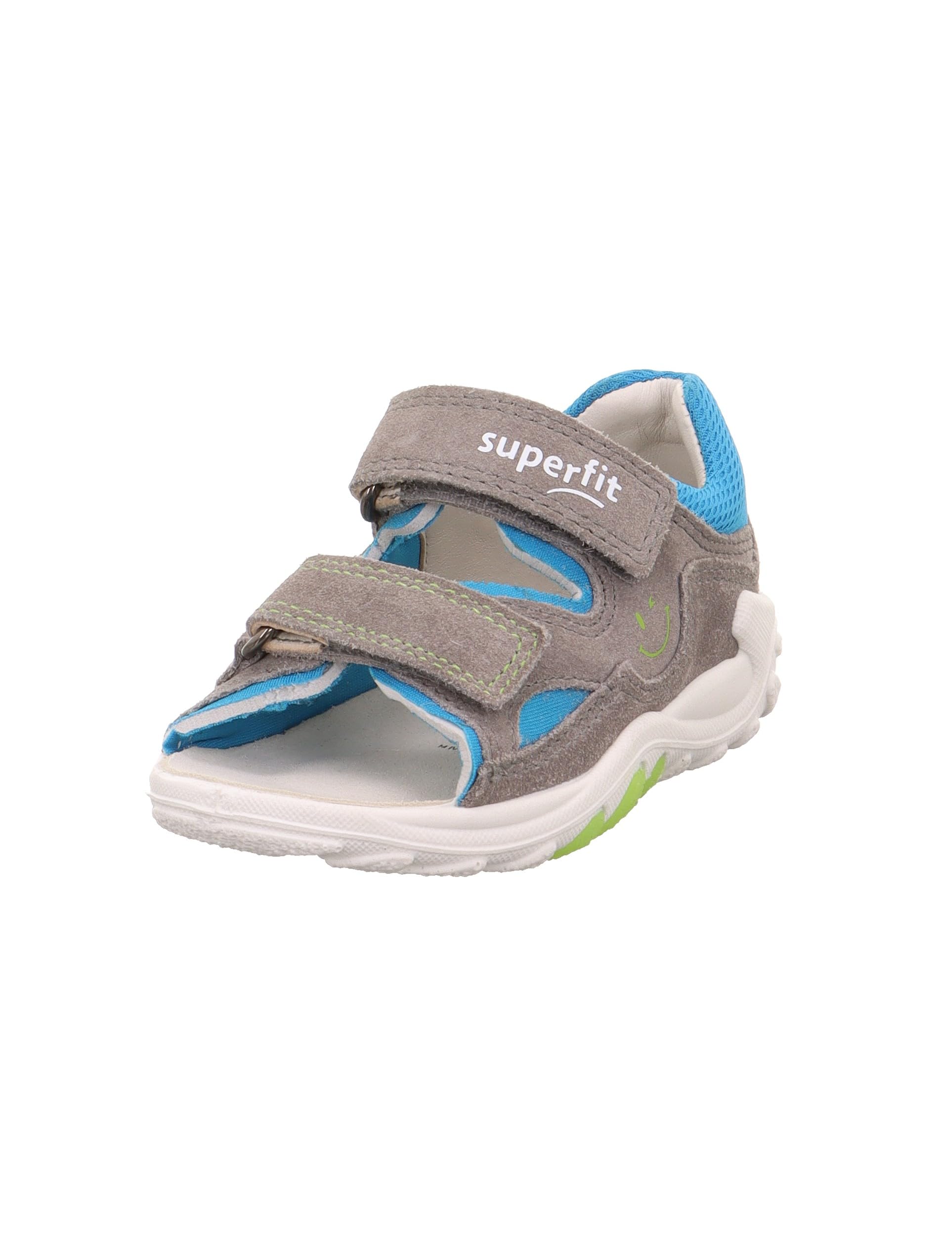 Superfit Flow Sandal, Grey Turquoise 2000, 4.5 UK Child