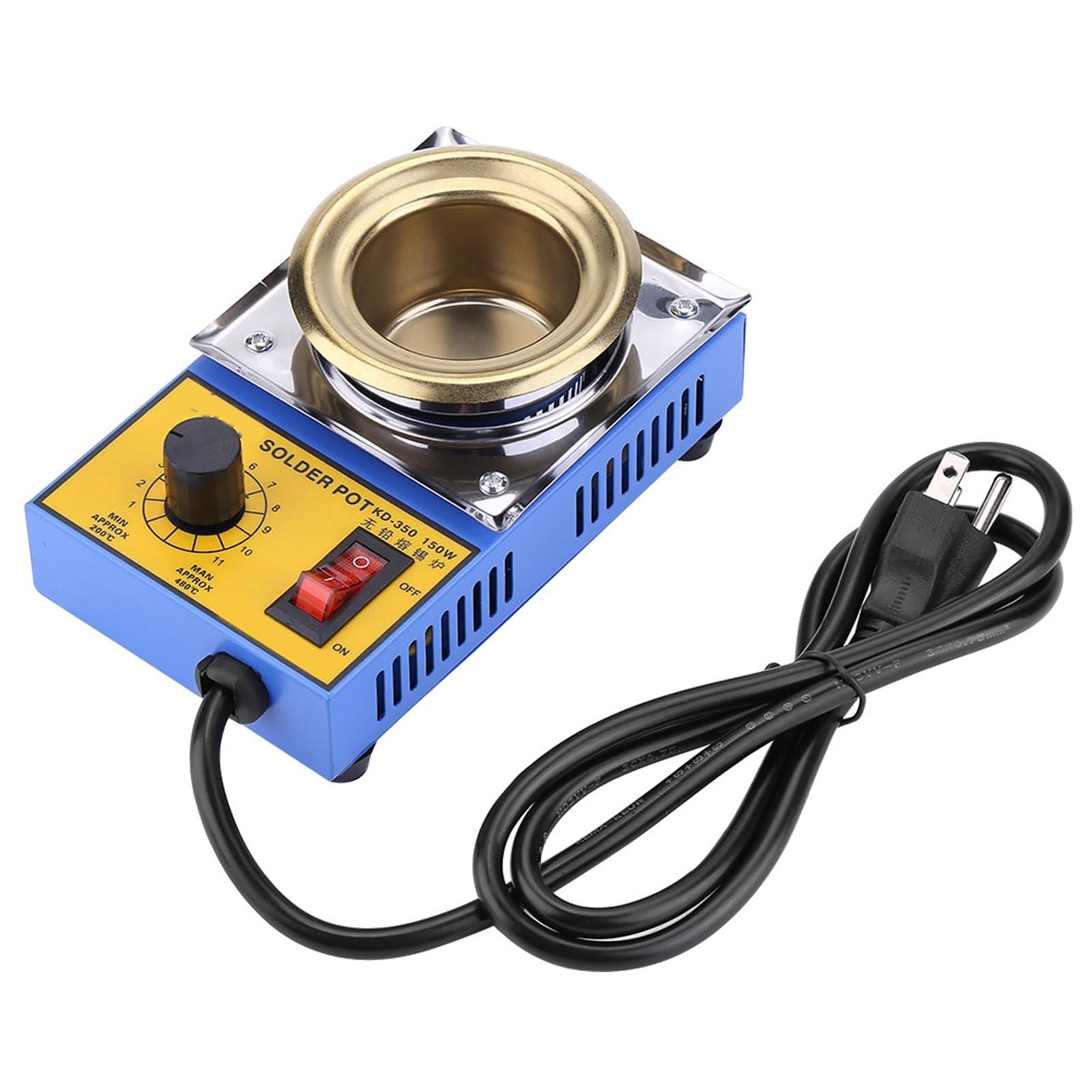 Ewsdsfs Kd-359 Solder Pot Tin Melting Furnace 150W Lead Free Soldering Desoldering Bath Plate 50Mm 200-450℃