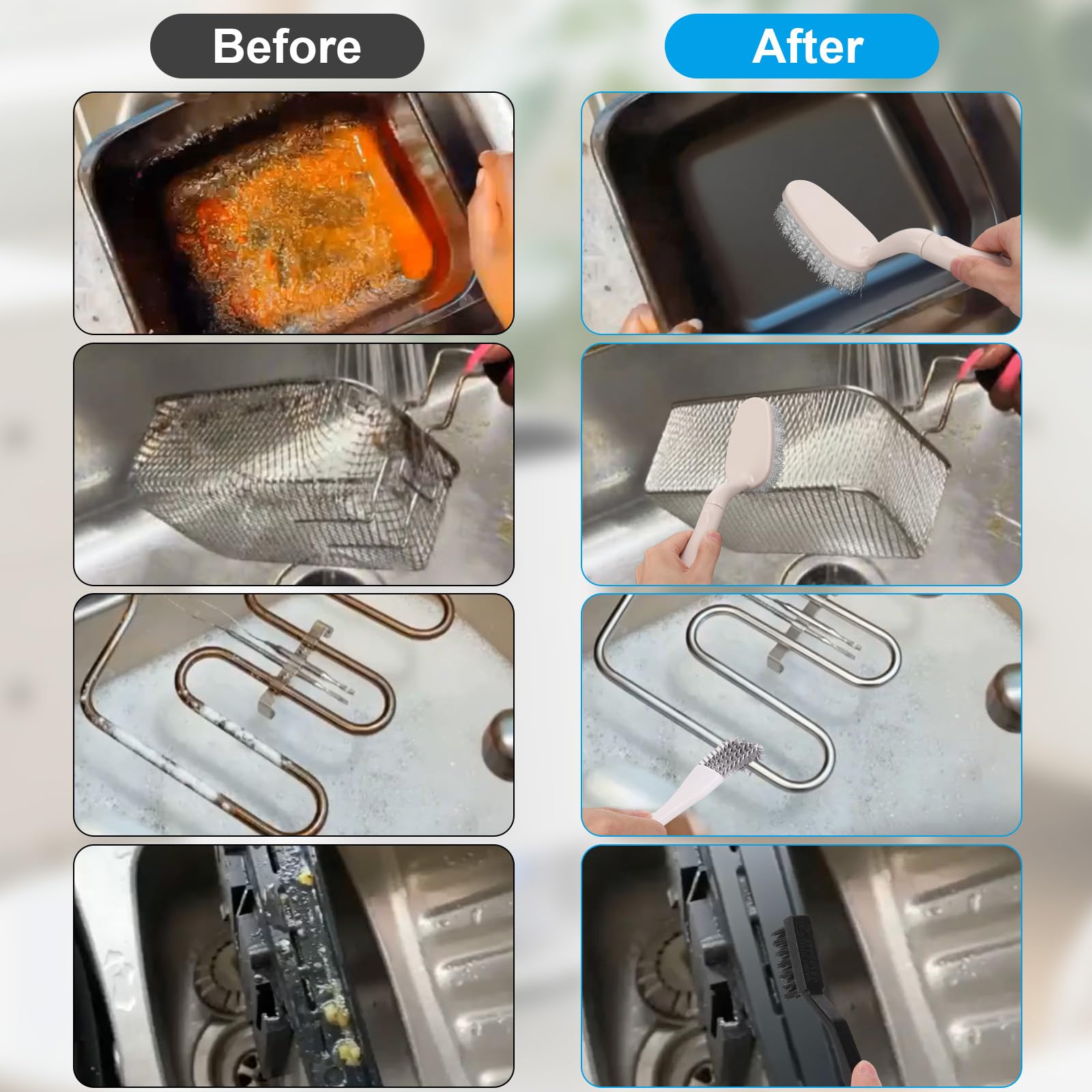 XANGNIER Deep Fryer Cleaner Brush
