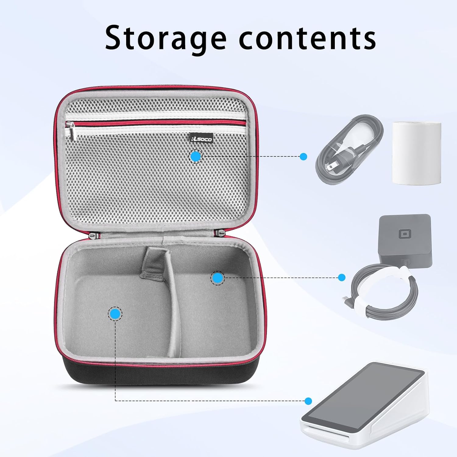 RLSOCO Carrying Case for Square Terminal Credit Card Machine (Case Only)