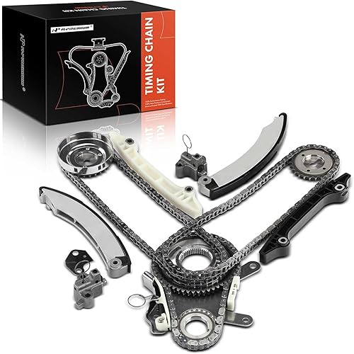 A-Premium Kit de cadena de distribución del motor con tensor - compatible con SOHC, 6Cyl 3.7L - Compatible con Dodge, Ram, Jeep y Mitsubishi -