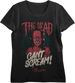 The Conjuring 4: Last Rites (2025) Red Monster and Ghost, The Dead Cant Scream! Text and Logo on Black Adult T-Shirt