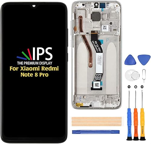 Vista 6 de A-MIND Para XiaoMi Redmi Note 8 Pro 6.53 pulgadas Pantalla táctil digitalizador LCD Kit de reemplazo de montaje con protector