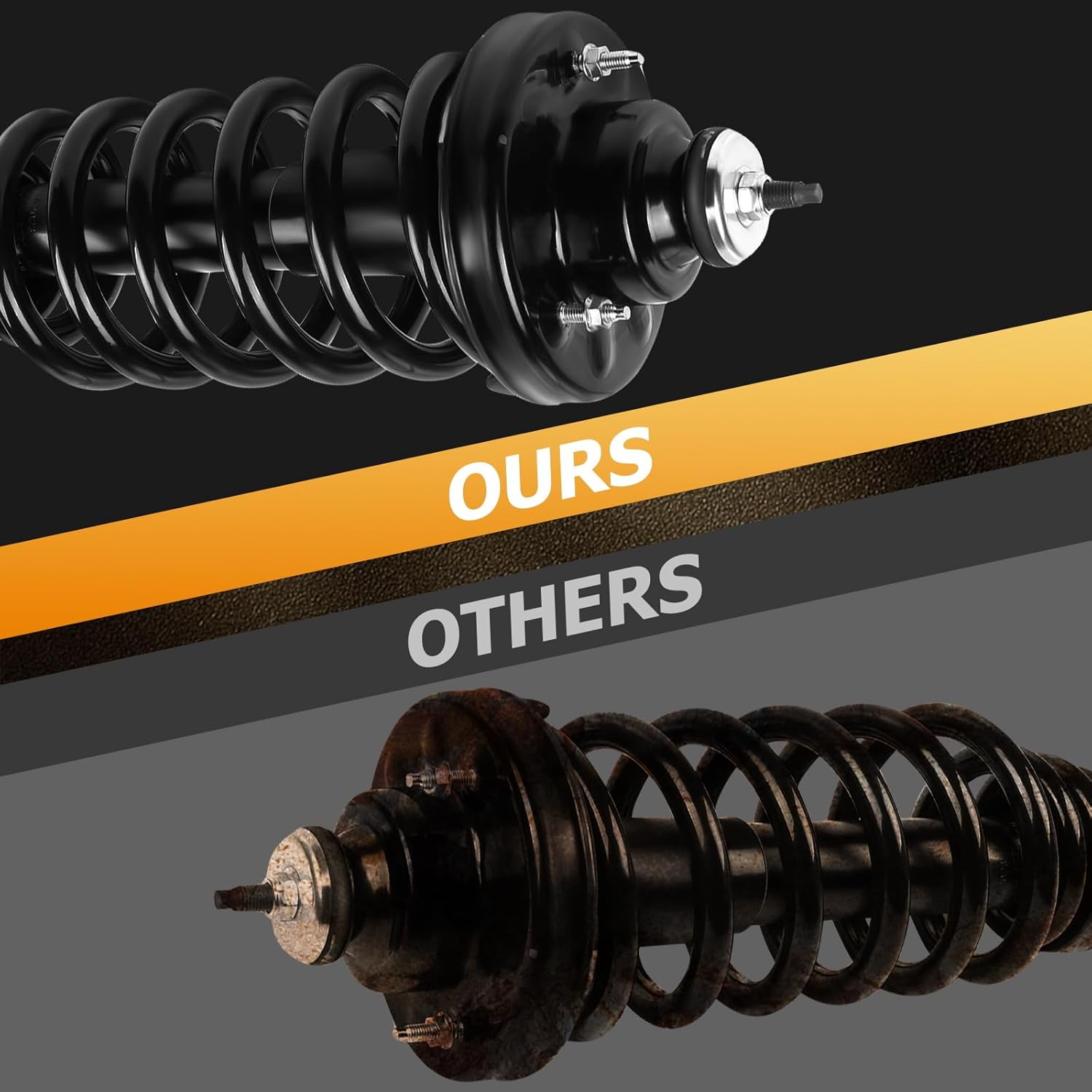 ASAPE Complete Struts Rear A Pair Fit for 2006-2010 for Ford Explorer 4L 4.6L 2006-2010 for Mercury Mountaineer 4L 4.6L Quick-Strut Complete Strut Assembly Replace w/Coil Spring OE 171125