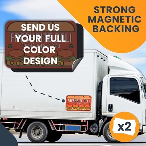 Miniatura 35 de Magnet Me Up Custom 12x18 Inch Car Magnets and Decals, 2 PK, Custom Car Magnets for Businesses, Advertising, Personal Use, Gift, Choose Your Text