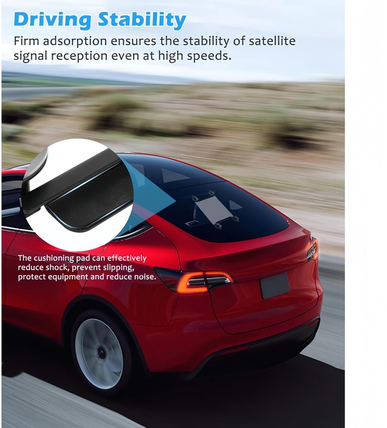 Starlink Mini Car Mount, Strong Suction Cup Mount for Starlink Mini Satellite Internet, Dashboard Windshield Holder for Car Truck SUV RV, Anti-Shake Anti-Fall Secure Base